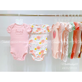 {Sz 0-3m} Body chip cộc tay, body chip Carter made in Cambodia mẫu mới cập nhật