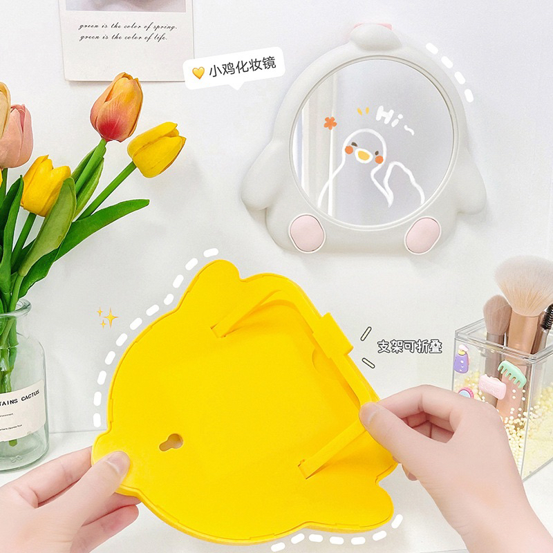 Gương để bàn gương treo tường hình con vịt dễ thương sinh động