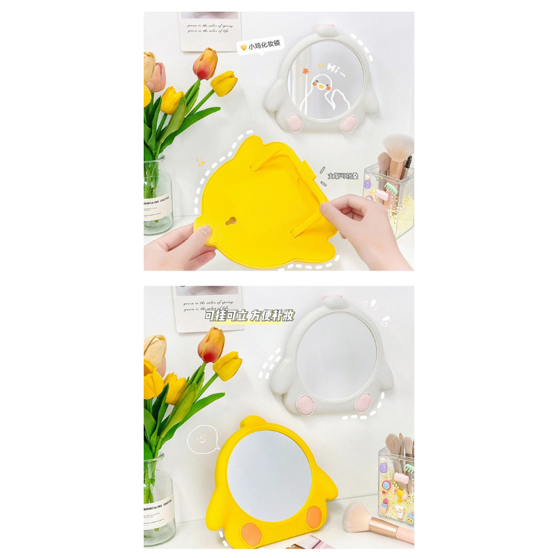 Gương để bàn gương treo tường hình con vịt dễ thương sinh động