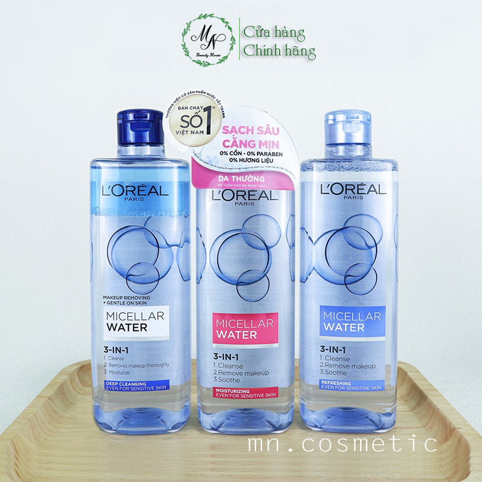Nước tẩy trang Loreal - L'Oreal Paris 3-in-1 Micellar Water