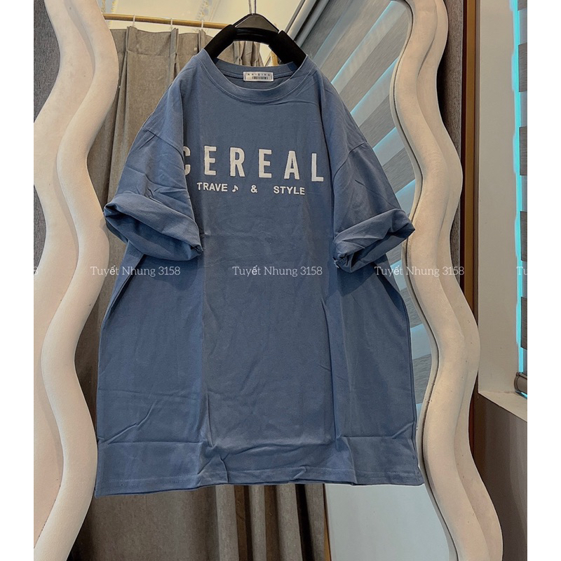 Áo Thun Form Rộng Cotton Khô 3158 Nam Nữ Unisex CEREAL