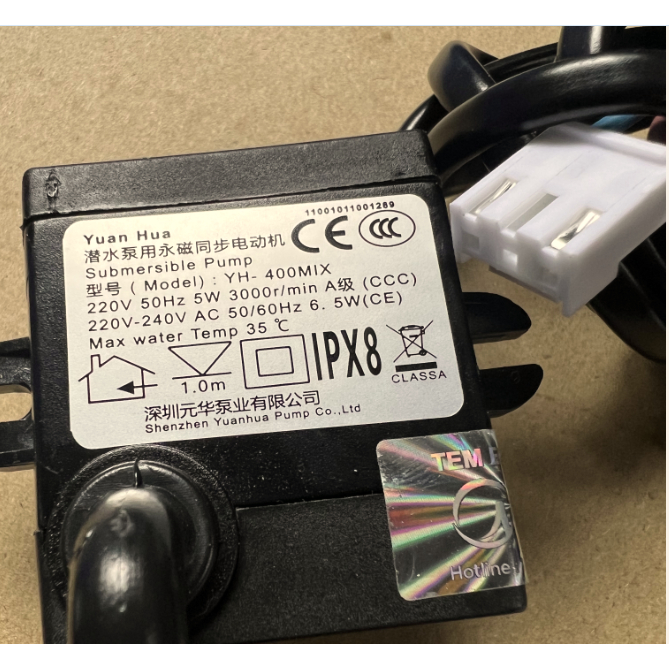 Bơm nước YH400-MIX và H-500 sử dụng cho quạt Kangaroo KG50F07,KG50F11,KG50F12