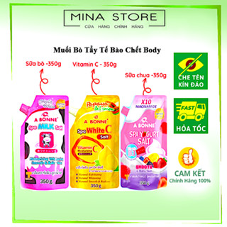 Muối tắm sữa bò tẩy tế bào da chết body A Bonne trắng sáng mềm da cơ thể dưỡng ẩm spa Milk Salt Thái Lan 
