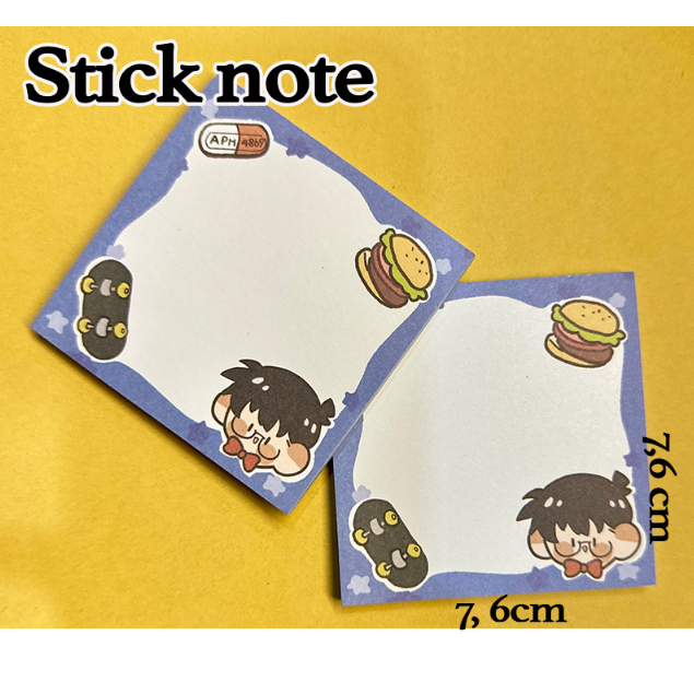 Giấy note Conan ghi chú cute dễ thương đáng yêu hình nhân vật Conan