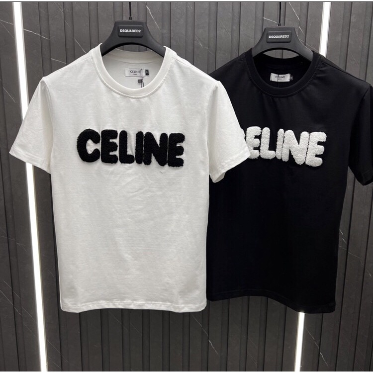 Áo Thun In Chữ CE.LINE , Áo Phông Unisex Form Rộng Chất Vải Cotton Thời Trang Nam Nữ