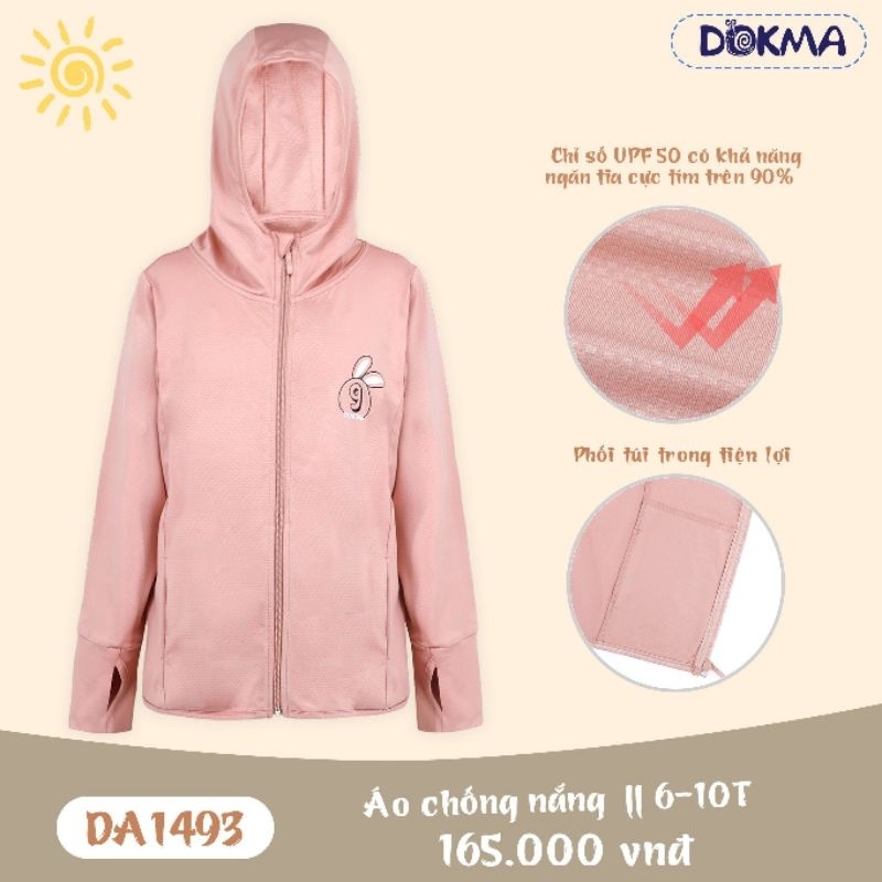 ( SALE SỐC) ÁO CHỐNG NẮNG CHO BÉ TỪ 6-12 TUỔI DOKMA