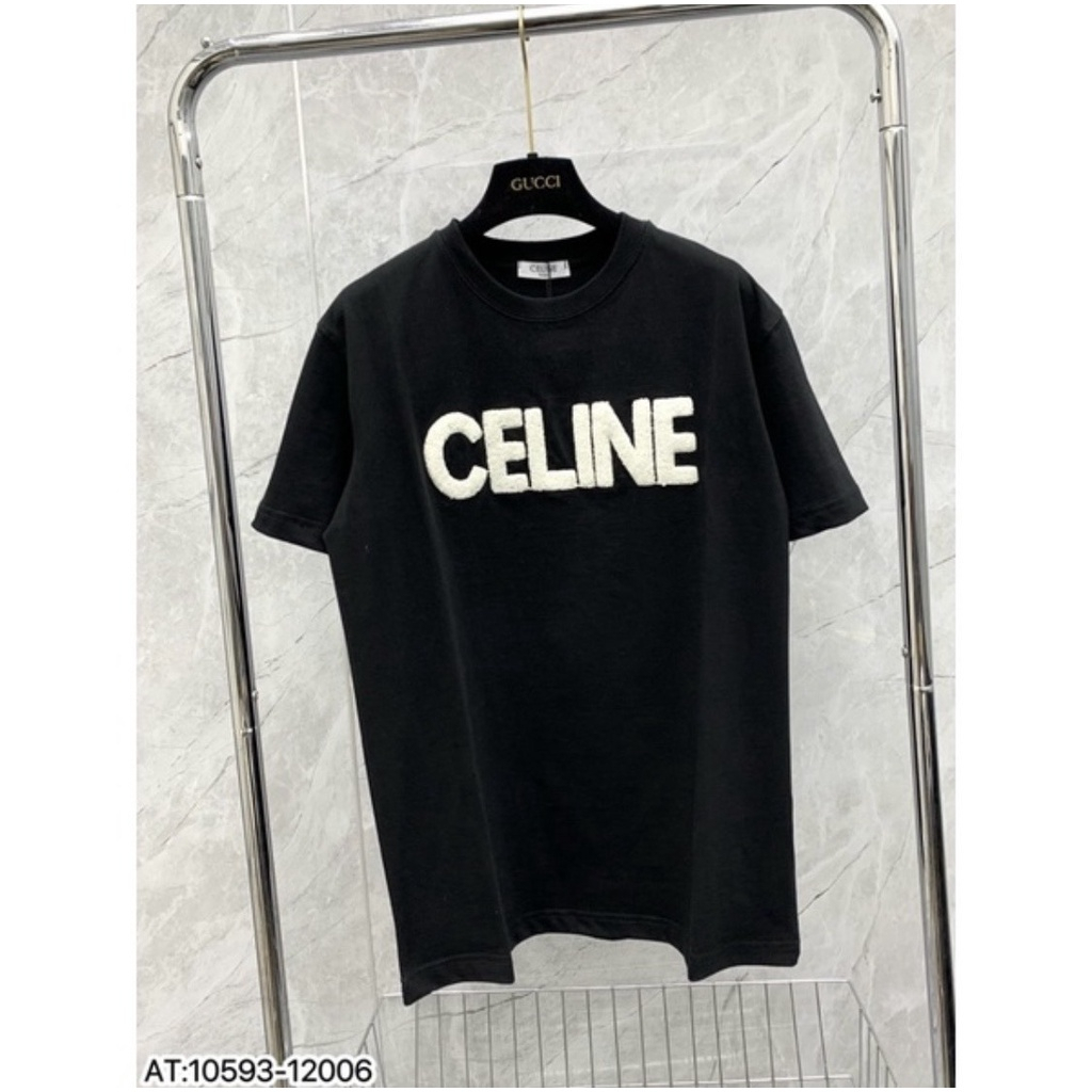 Áo Thun In Chữ CE.LINE , Áo Phông Unisex Form Rộng Chất Vải Cotton Thời Trang Nam Nữ