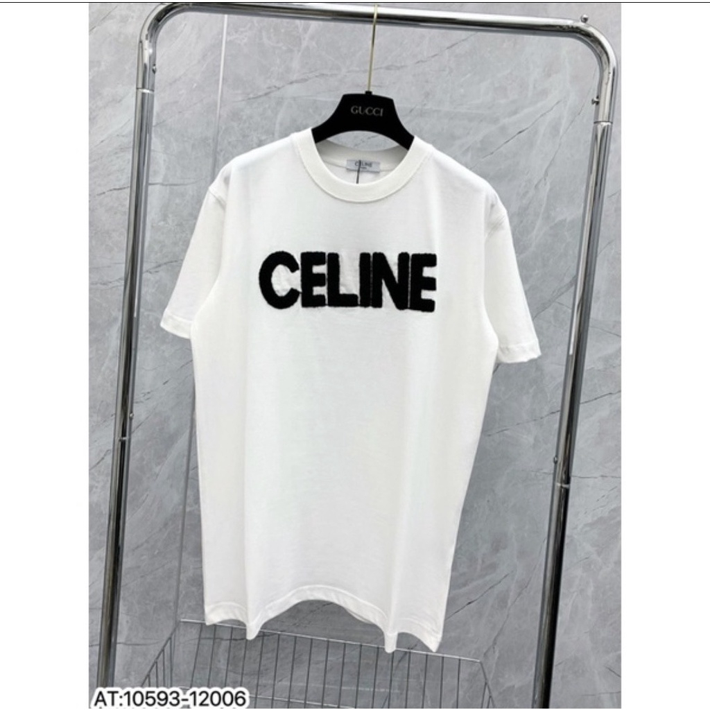 Áo Thun In Chữ CE.LINE , Áo Phông Unisex Form Rộng Chất Vải Cotton Thời Trang Nam Nữ