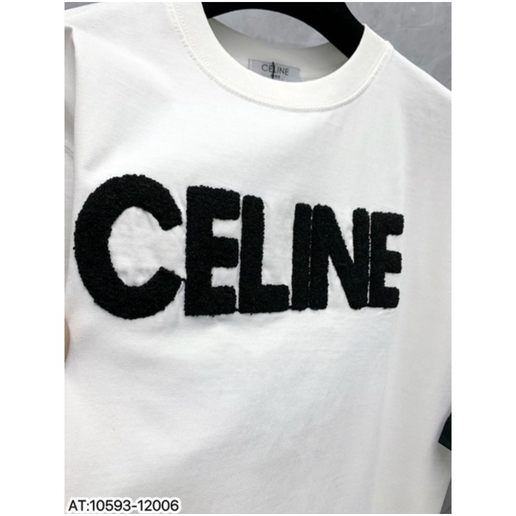 Áo Thun In Chữ CE.LINE , Áo Phông Unisex Form Rộng Chất Vải Cotton Thời Trang Nam Nữ