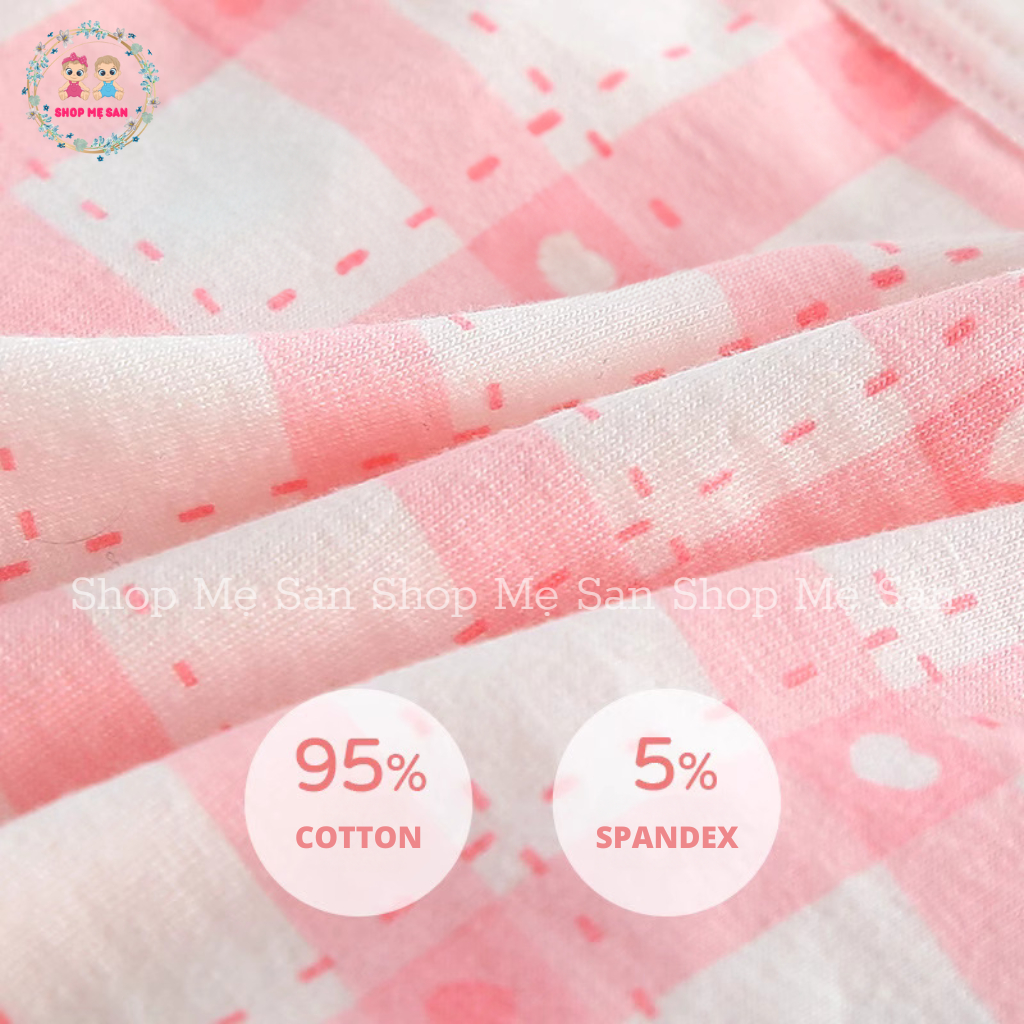 Quần Chip Bé Gái, SET 4 QUẦN Chip Đùi Bé Gái Chất Cotton Cao Cấp, Co Giãn Tốt, Nhiều Hoạ Tiết Dễ Thương
