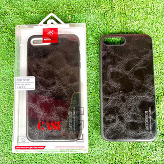 Ốp lưng iphone 7 plus / 8 plus da đen trơn đơn giản cao cấp kst design