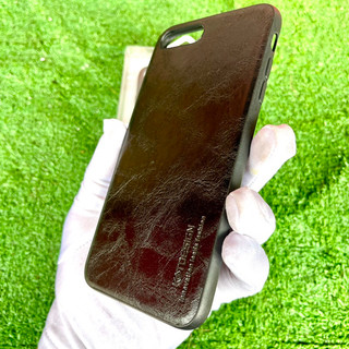Ốp Lưng iPhone 7 Plus / 8 Plus Da Đen Trơn Đơn Giản Cao Cấp KST Design