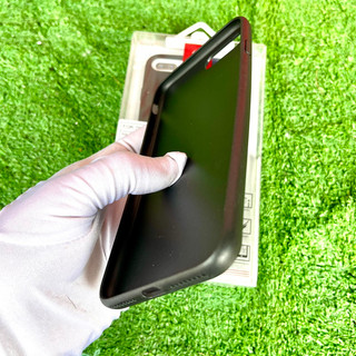 Ốp Lưng iPhone 7 Plus / 8 Plus Da Đen Trơn Đơn Giản Cao Cấp KST Design