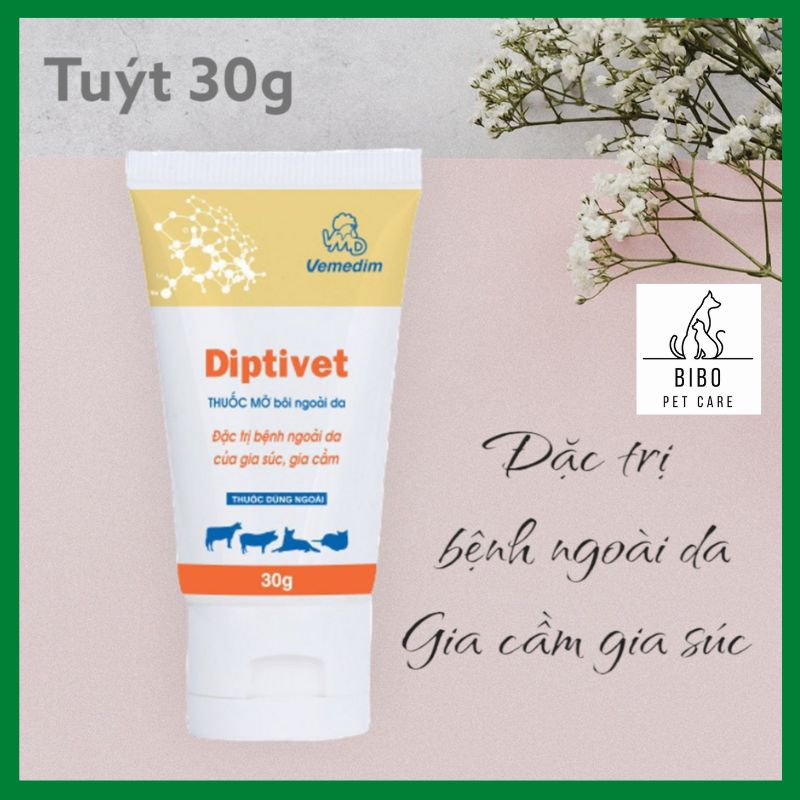 Diptivet Vimedim bôi ghẻ viêm da, xà mâu, vế.t thươn.g - Bibopetcare