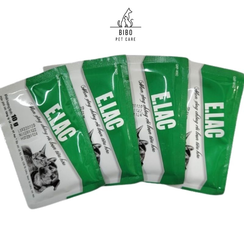 Men tiêu hóa cho chó mèo ELAC gói 10g hỗ trợ tiêu hóa tăng sức đề kháng - Bibopetcare