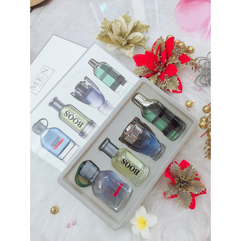 Sét nước Hoa 4 mùi hương thơm bền lâu nam giới 25*4ml