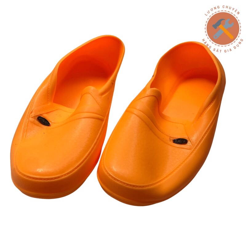 Giày cao su vàng bảo hộ lao động, giày thợ xây Hoa San LOẠI 1 VNXK