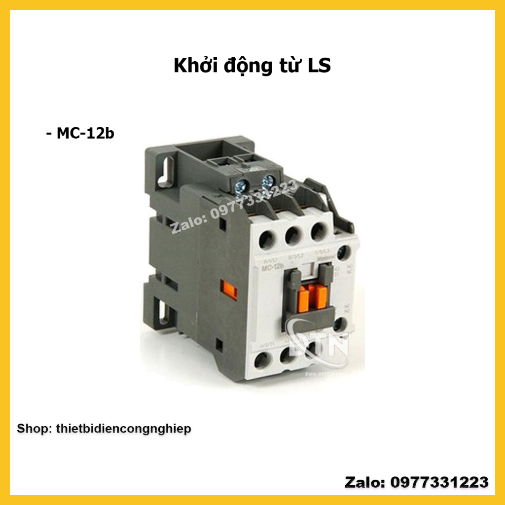 Contactor khởi động từ LS 3P 12A MC-12b (hàng chính hãng)
