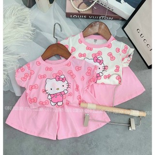 Bộ cotton tàu hàng đẹp bé gái lẻ sz thanh lý RẺ