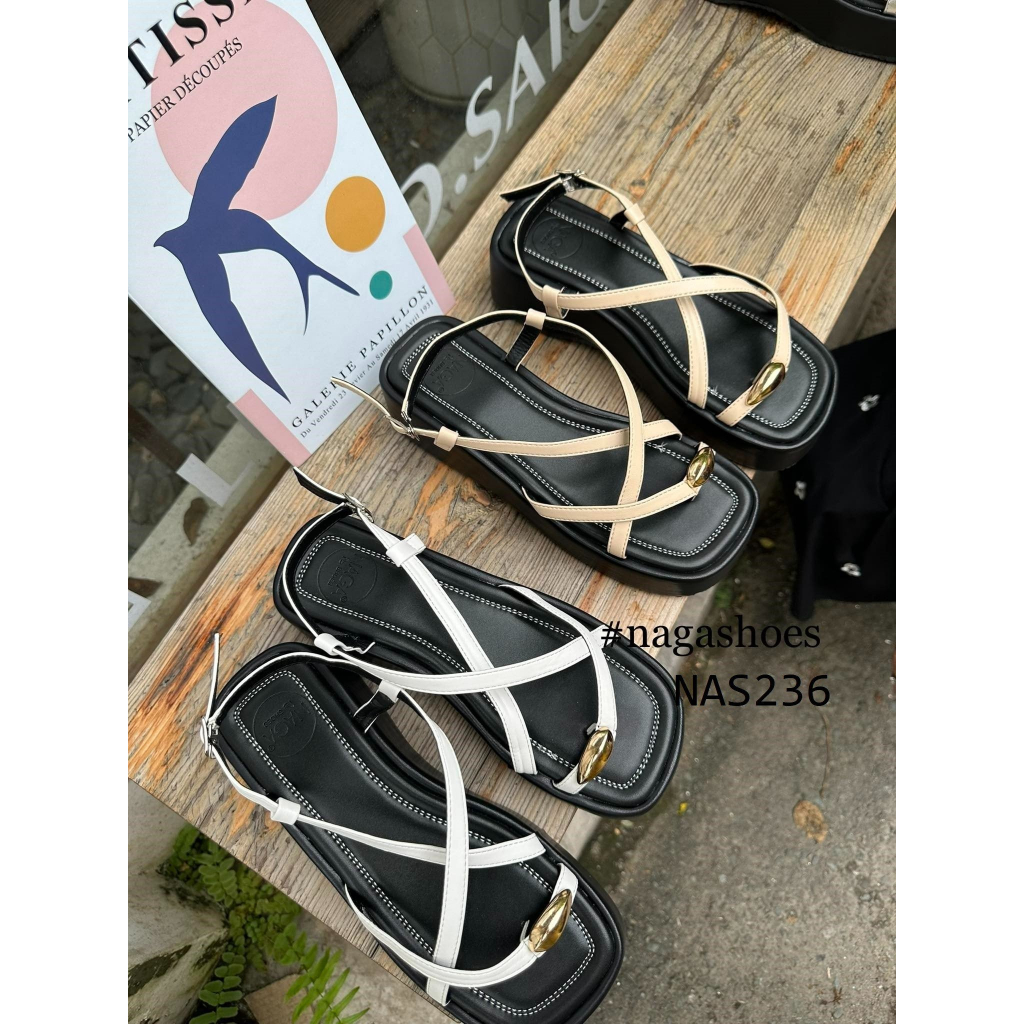 SANDAL NAGASHOES QUAI DÂY XỎ NGÓN ĐÍNH PHỤ KIỆN 5P NAS236