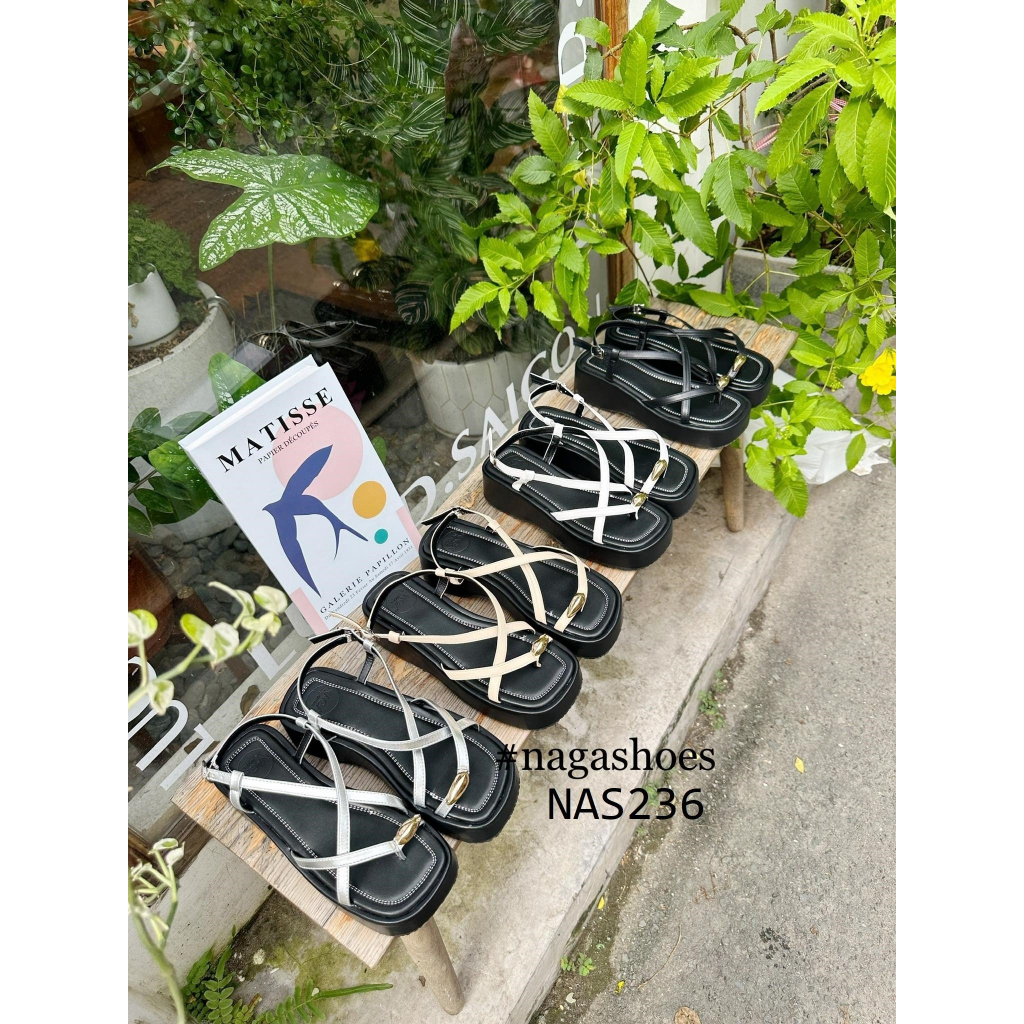 SANDAL NAGASHOES QUAI DÂY XỎ NGÓN ĐÍNH PHỤ KIỆN 5P NAS236