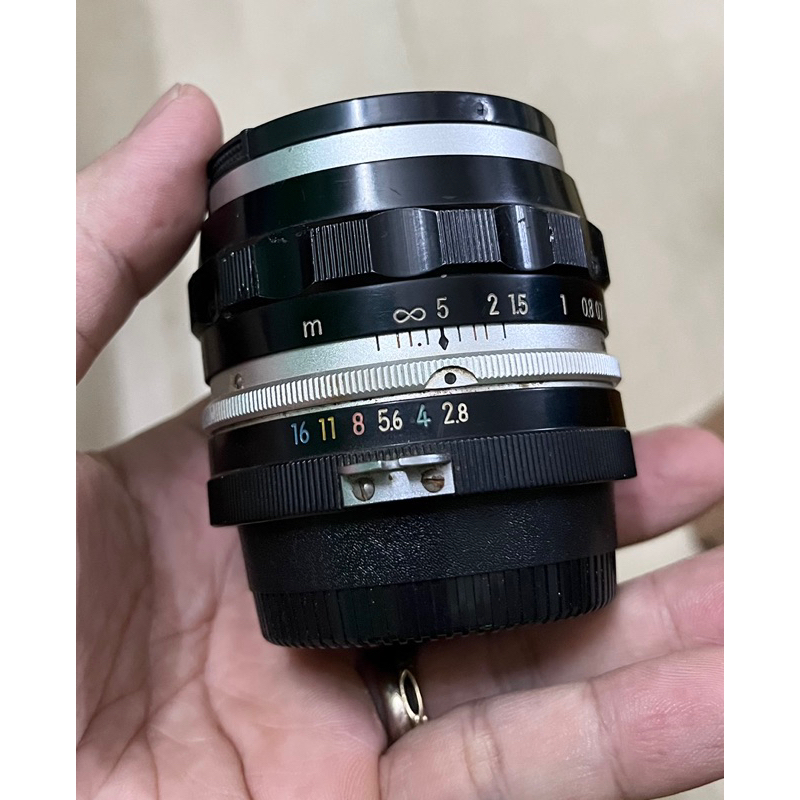 Ống kính chụp ảnh Lens NIKON-S 35mm f2.8 cho flare siêu đẹp ngàm non AI dùng cho Nikon F F2 Nikomat