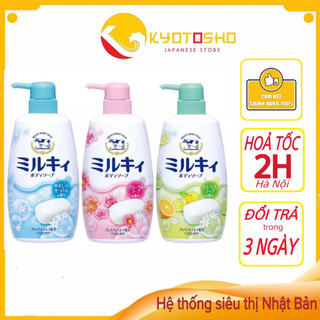 Sữa tắm sữa bò milky body soap cow 550ml Hàng Nội Địa Nhật