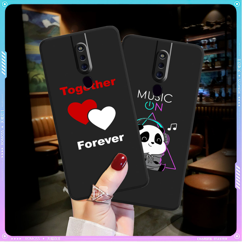 Oppo F11 / F11 PRO / K3 Cạnh Vuông Bảo Vệ Cam /Sticker giễ thương