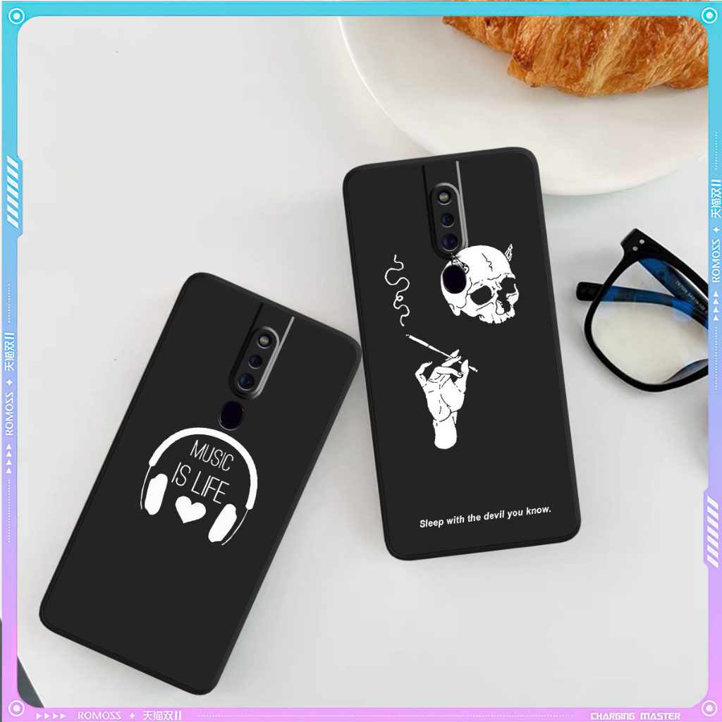 Oppo F11 / F11 PRO / K3 Cạnh Vuông Bảo Vệ Cam /Sticker giễ thương