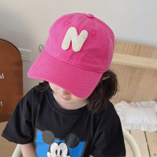 Mũ nón lưỡi trai chữ cái N cho bé 4-10 tuổi nhiều màu