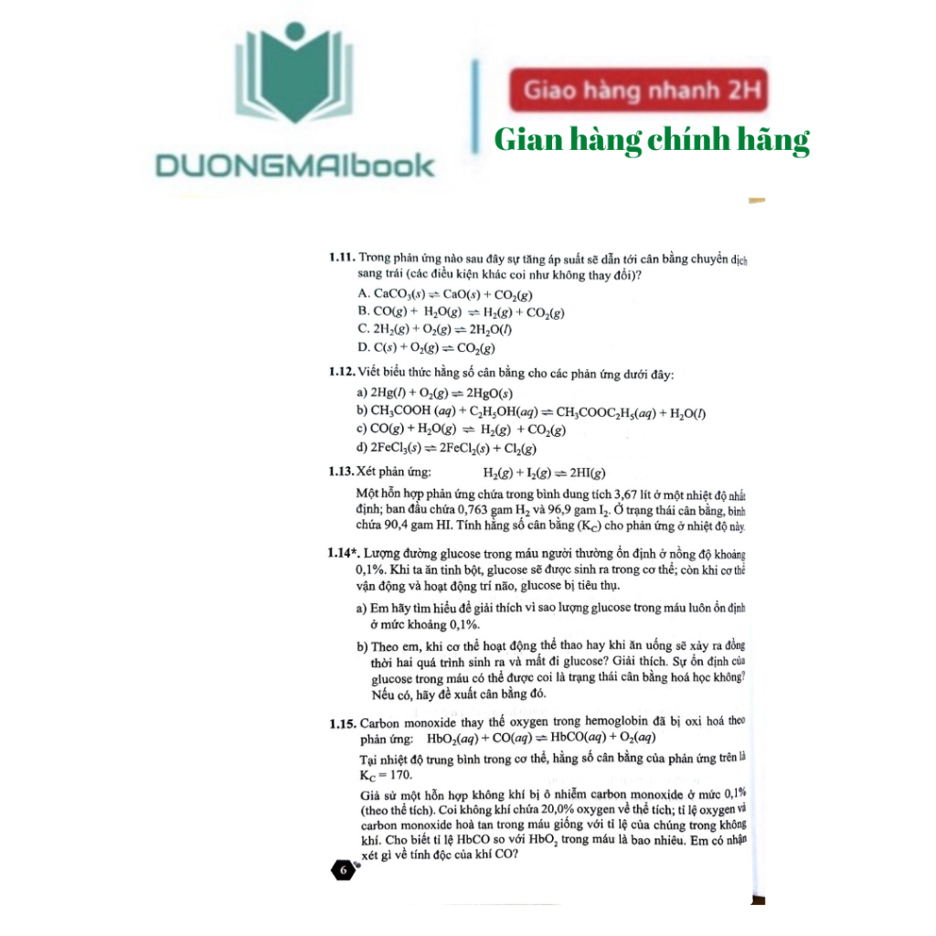 Sách - Bài tập Hóa học 11 Cánh Diều