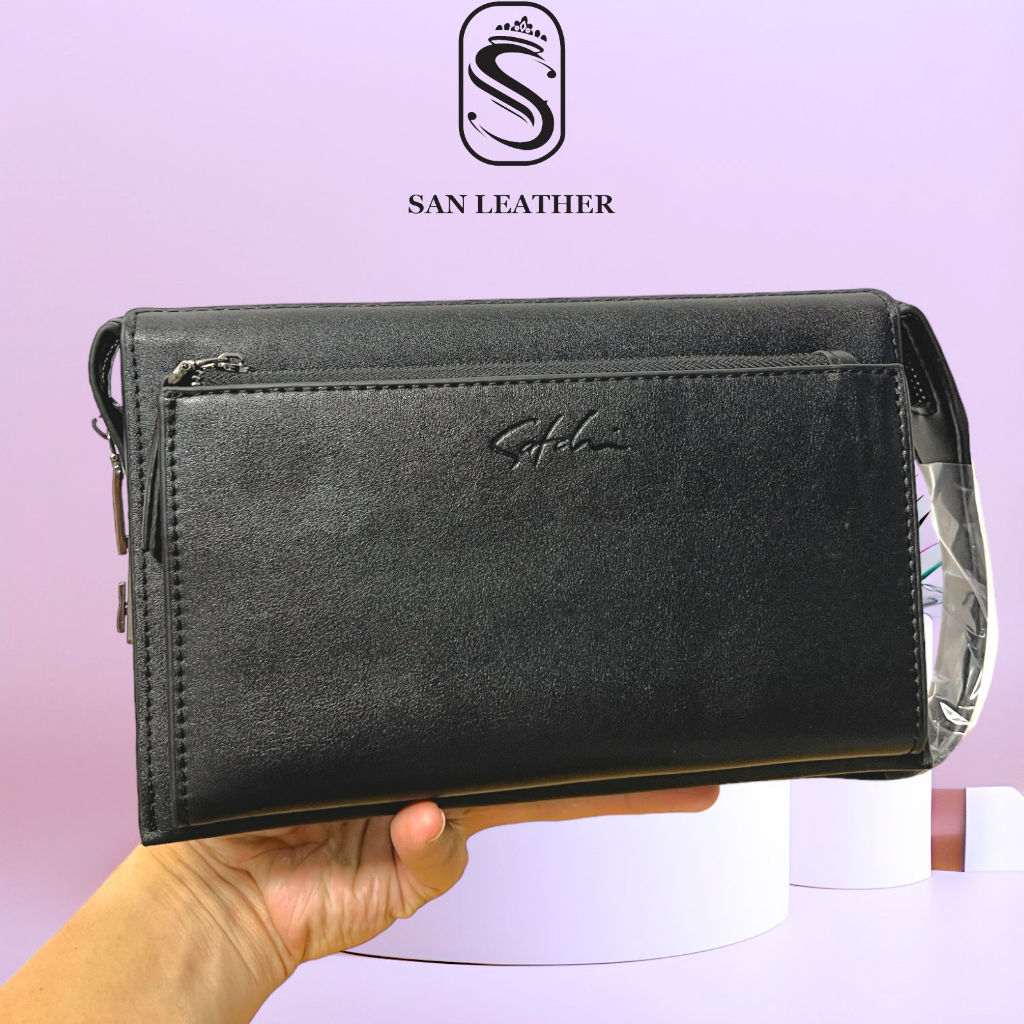 Ví Cầm Tay Da San Leather S542