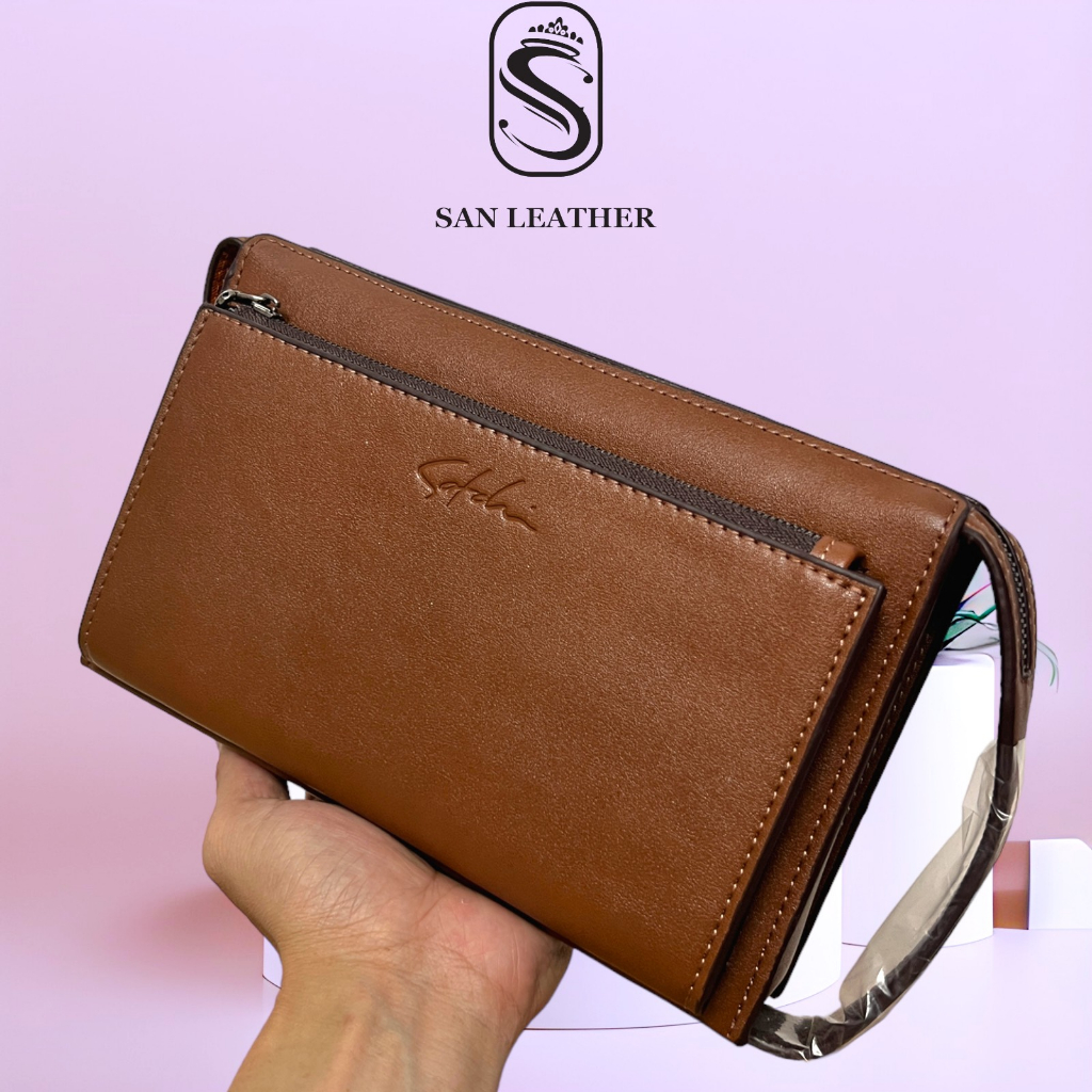 Ví Cầm Tay Da San Leather S542