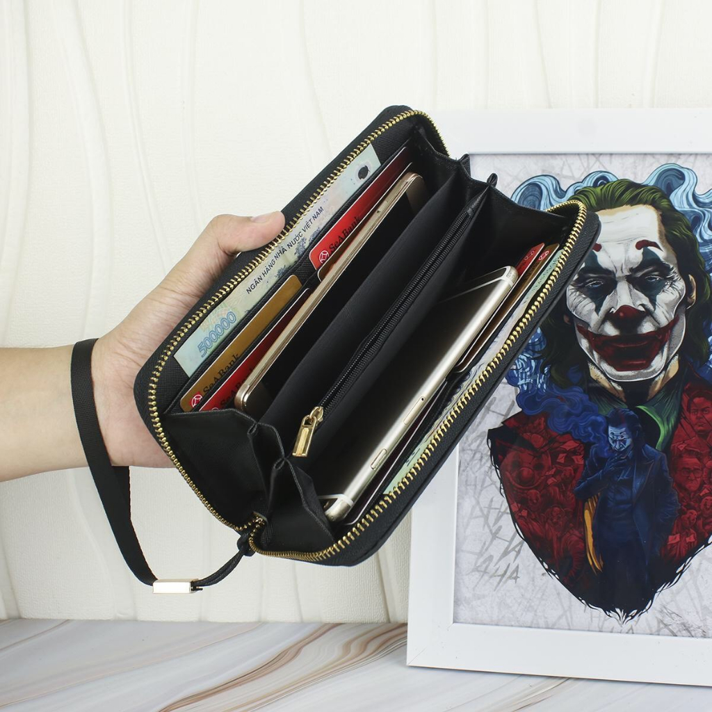 Ví cầm tay Nam thời trang San Leather S868 , Clutch nam cầm tay cao cấp