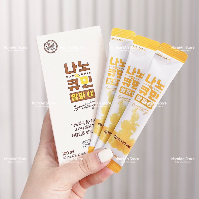 Tinh nghệ Nano Cucurmin Hàng Air Hàn Quốc, Chính Hãng/1 hộp 30 gói
