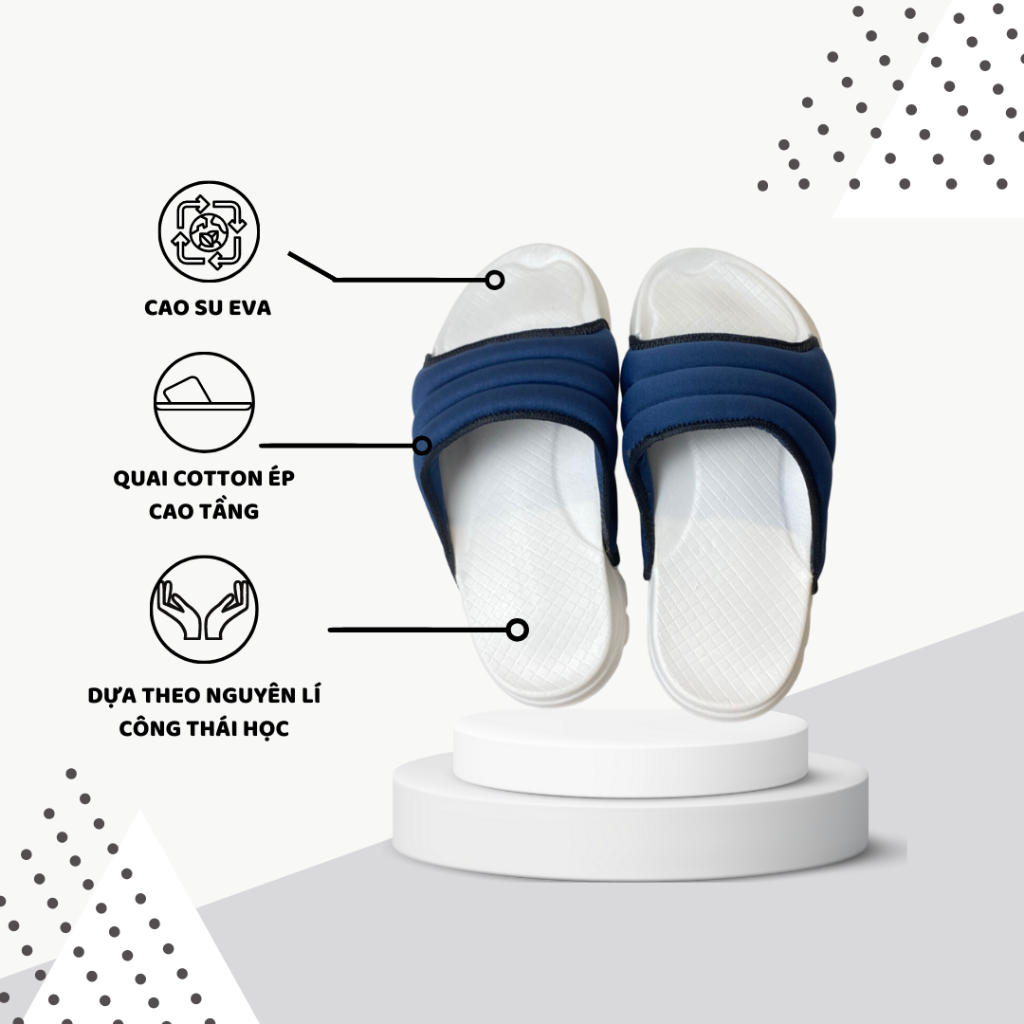 Dép Quai Ngang Waffalo Wave Cho Nam Nữ Kiểu Dáng Thời Trang Êm Ái Bền Đẹp Lên Chân Thoải Mái