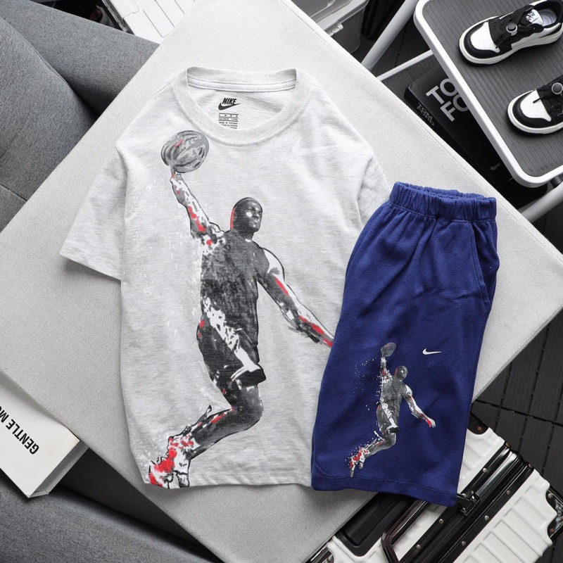 Bộ Thun Cotton Bé Trai Tay Ngắn VNXK