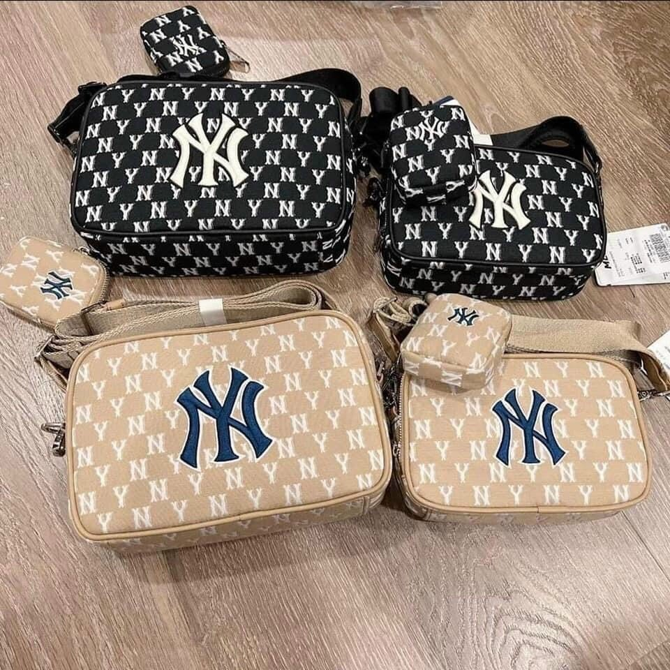 Túi MLB Dáng Hộp 2 ngăn size 18 cm - Monogram Mini Crossbag