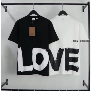 Áo thun burberry nữ love,áo thun burberry nam love phong cách luxury ,áo đôi love vải cotton organic