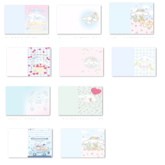 Sổ kèm bút chó trắng cinnamoroll tập có viết 9.5x12cm SKB52a dễ thương hoạt hình