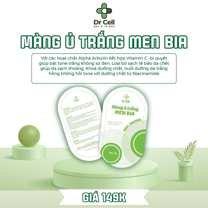 Màng ủ trắng Men Bia Dr Cell