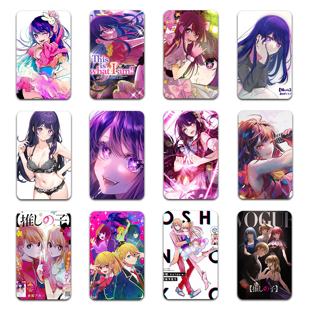 Thẻ Card Bo Góc in 2 mặt Anime Manga Light Novel Oshi no Ko - Giấy Dày Cứng - Có Cán Màng – 2D Tộc Shop