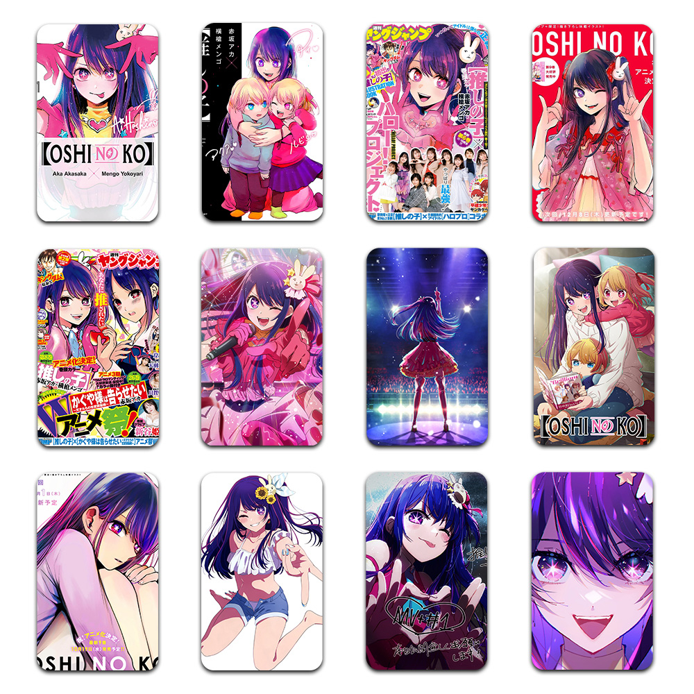 Thẻ Card Bo Góc in 2 mặt Anime Manga Light Novel Oshi no Ko - Giấy Dày Cứng - Có Cán Màng – 2D Tộc Shop