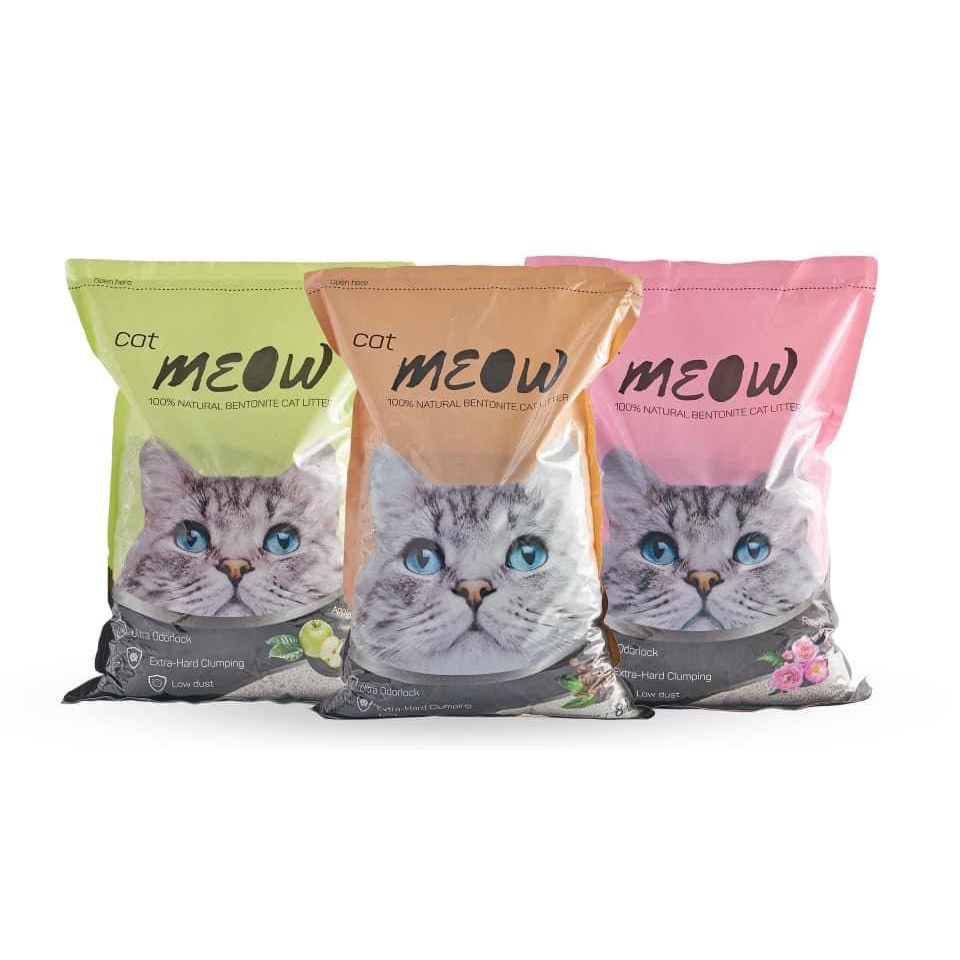 Cát đất sét cho mèo meow túi 8 Lít