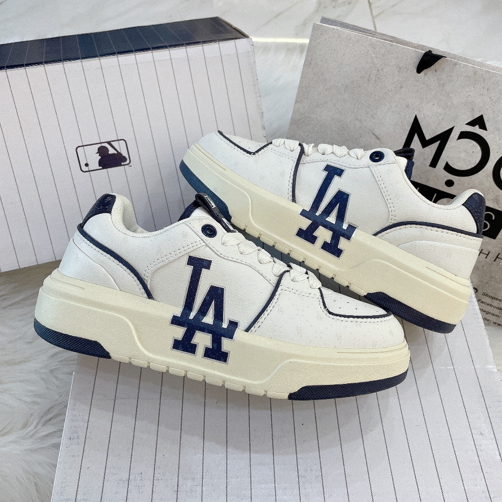 Giày MLB Liner Dia Monogram Los Angeles - White Vintage