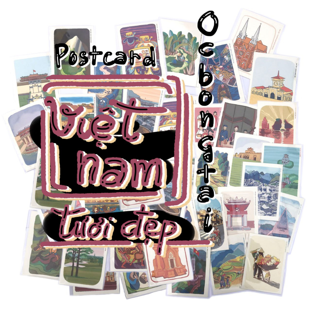 Postcard Việt Nam Tươi Đẹp  by ocbongtai.artist