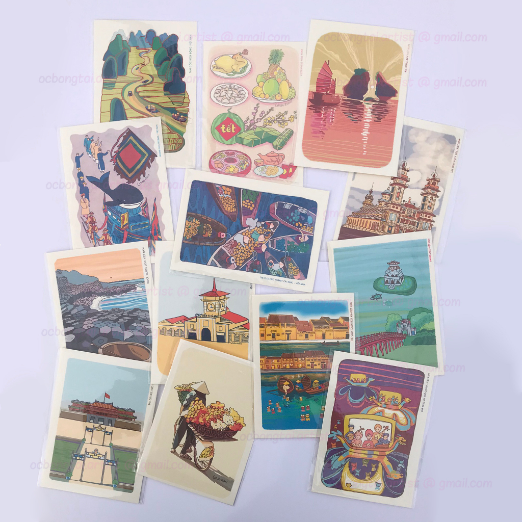 Postcard Việt Nam Tươi Đẹp  by ocbongtai.artist
