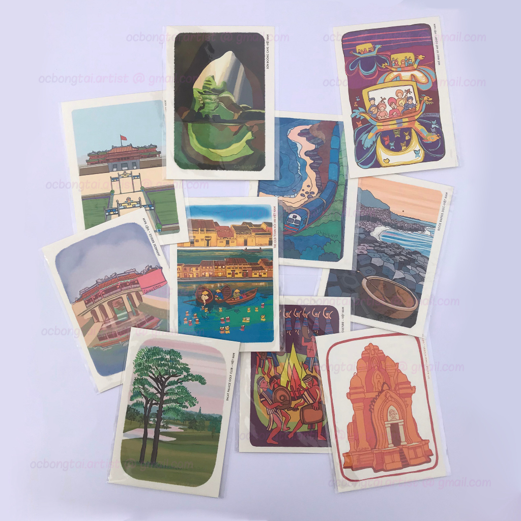 Postcard Việt Nam Tươi Đẹp  by ocbongtai.artist