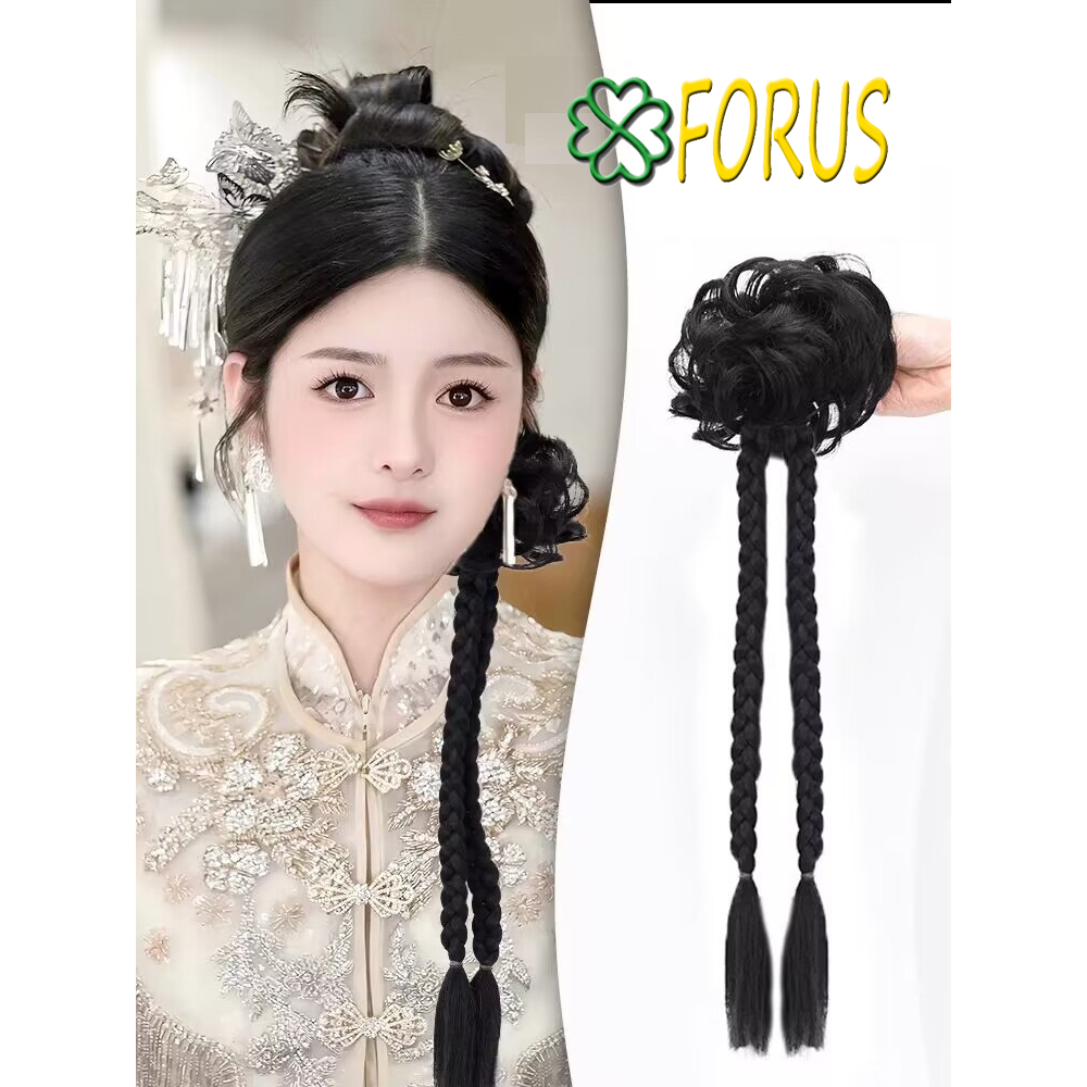 Búi tết tóc giả BT06 😍FREESHIP😍 búi ngoạm tóc tết, búi tóc giả nữ, búi cải trang, búi tóc giả, tóc giả tết bính Sỉ 55