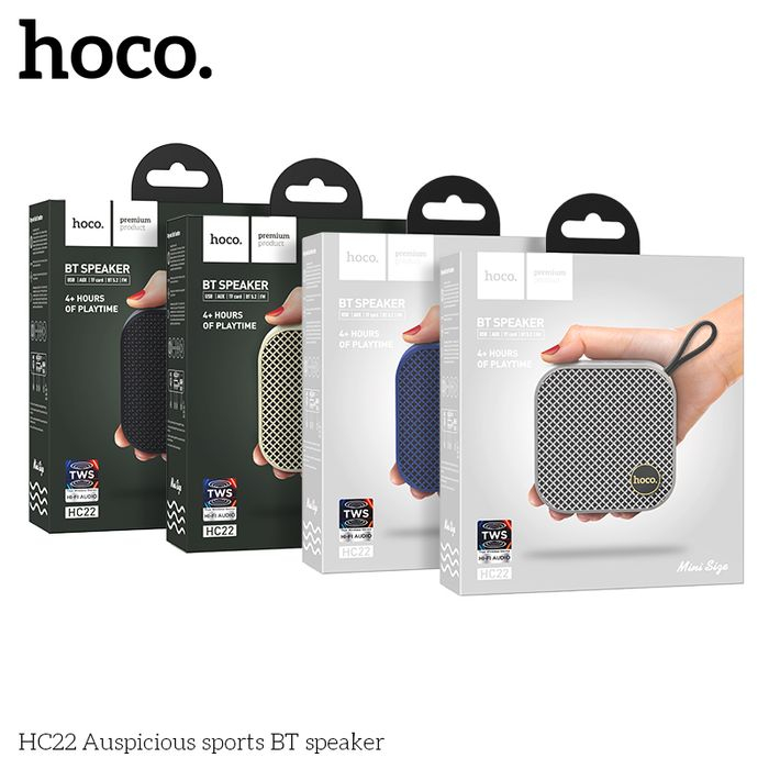 Loa Bluetooth đa năng Hoco HC22 Auspicious sports Wireless V5.2, pin 4H - Nhất Tín Computer